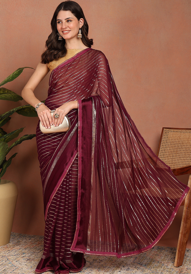 Premium Viscose Georgette Saree For Women – Party & Festive Wear