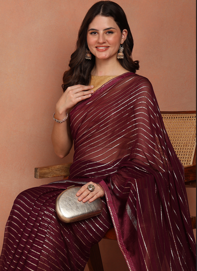 Premium Viscose Georgette Saree For Women – Party & Festive Wear