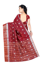 Purple Kanjeevaram Cotton Silk Saree with Big Zari Border | Party Wear Zari Woven Saree with Running Blouse